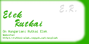 elek rutkai business card